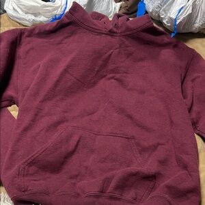 Red Crewneck Sweatshirt Cotton Blend